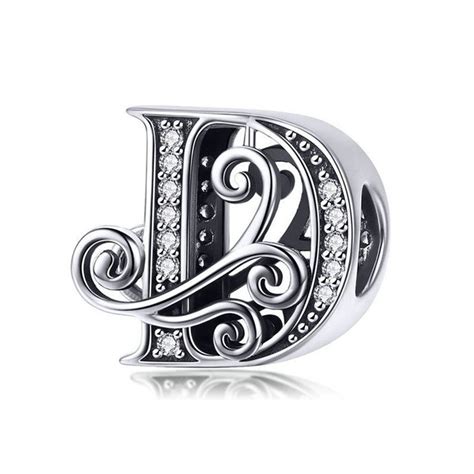 pandora d-letter charm